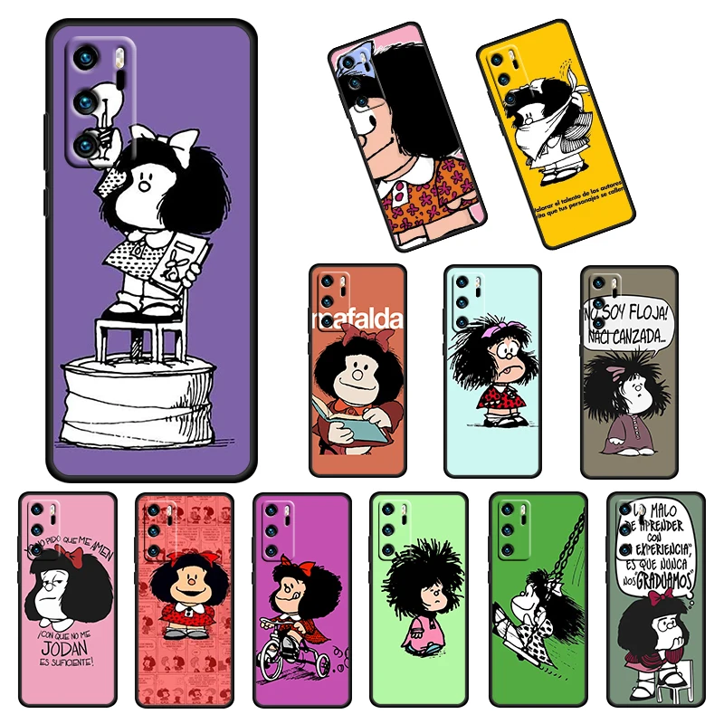 Popular Cute Mafalda For Huawei P50 40 30 20 10 9 Lite E Mini Pro 5G 2017 2019 Soft Silicone Black Cover Phone Case
Popular Cute Mafalda For Huawei P50 40 30 20 10 9 Lite E Mini Pro 5G 2017 2019 Soft Silicone Black Cover Phone Case