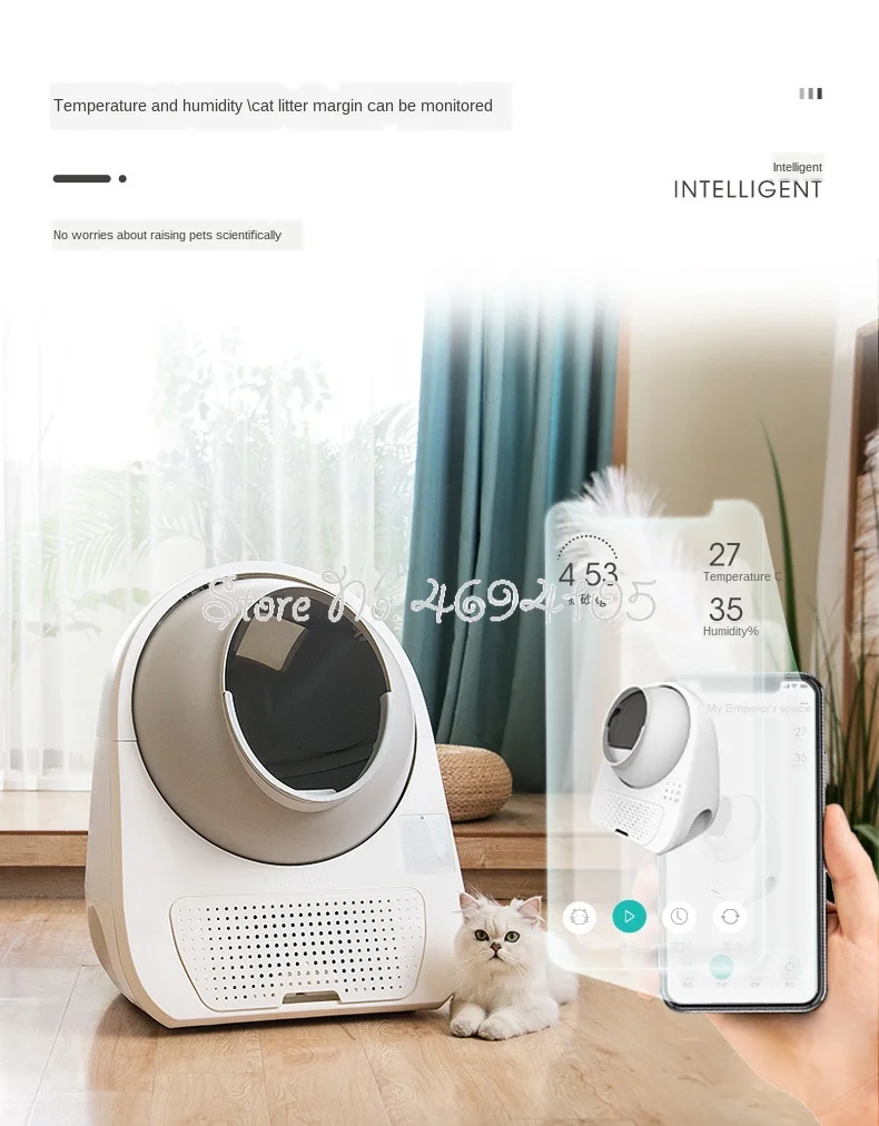 Ai Speech Intelligent Cat Sandpan Full-automatic Cat Toilet Fully-enclosed Electric Excrement Scraper
Ai Speech Intelligent Cat Sandpan Full-automatic Cat Toilet Fully-enclosed Electric Excrement Scraper