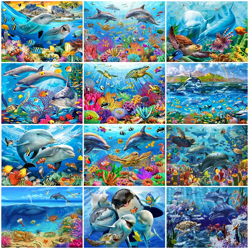 HUACAN 5D DIY Picture By Numbers Dolphin Animal Wall Art HandPainted Unique Gift Painting By Number Fish For Living Room
HUACAN 5D DIY Picture By Numbers Dolphin Animal Wall Art HandPainted Unique Gift Painting By Number Fish For Living Room