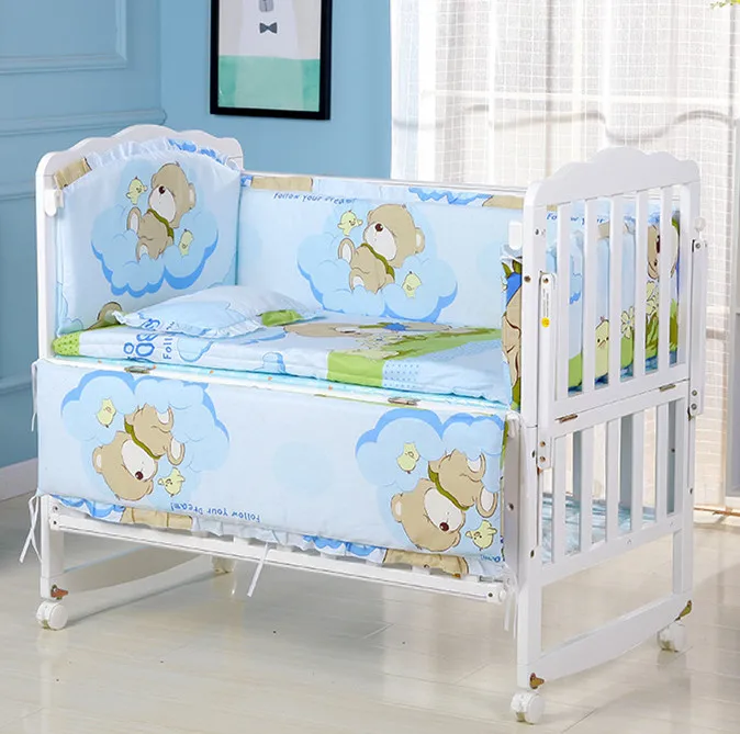 Discount! 6pcs Bear baby bumpers sets cotton cartoon crib set baby bumpers suits Cot Bed Linen,(4bumper+matress+pillow)
Discount! 6pcs Bear baby bumpers sets cotton cartoon crib set baby bumpers suits Cot Bed Linen,(4bumper+matress+pillow)
