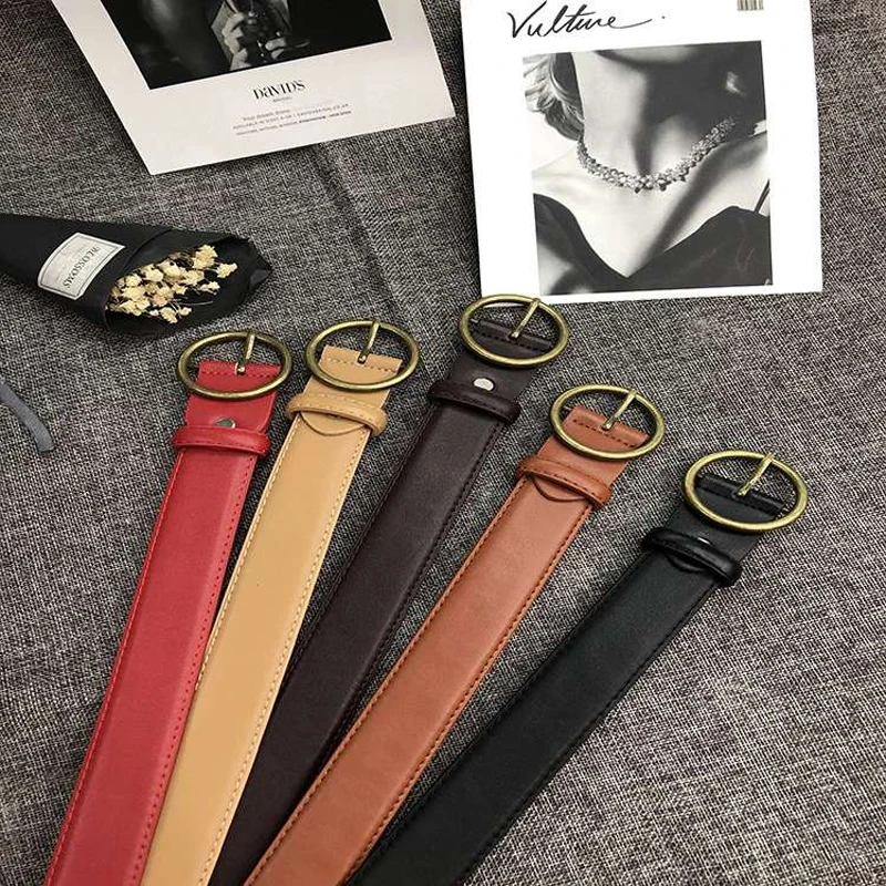 Ring metal buckle women belt casual jeans dress retro style belts female decoration imitation leather pin solid color 
Ring metal buckle women belt casual jeans dress retro style belts female decoration imitation leather pin solid color