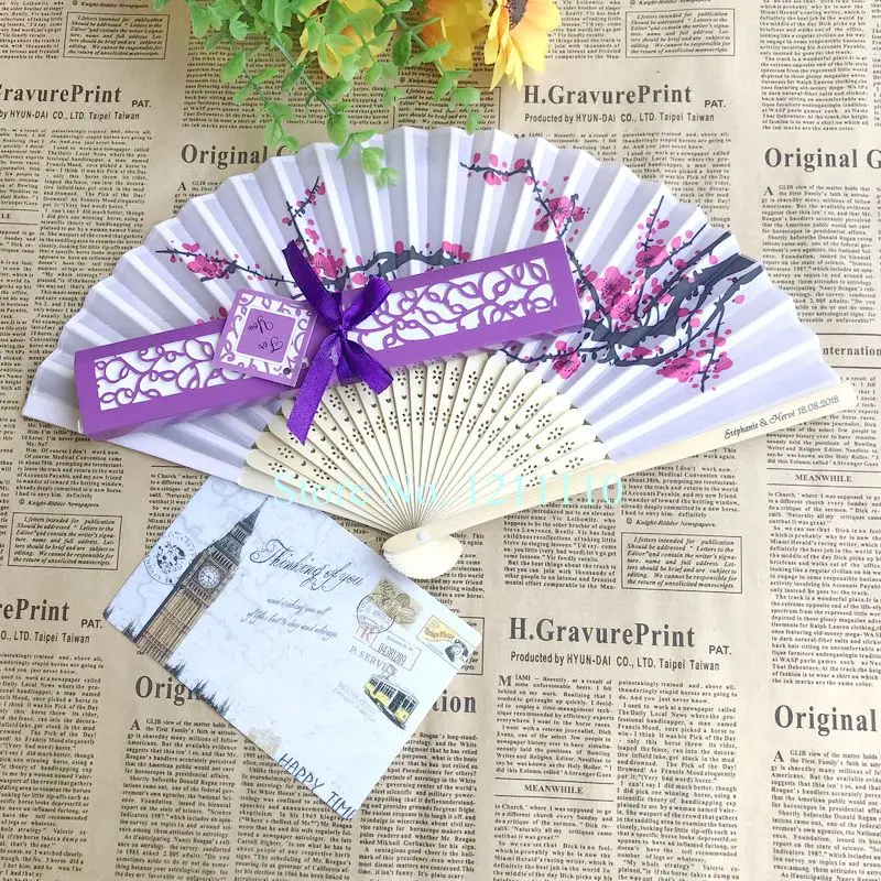 180PCS Personalized Gift Cherry Blossom Bamboo Fan in Elegant Lase-Cutter Gift Box Hand Folding Fans Printing Wedding Name&Date
180PCS Personalized Gift Cherry Blossom Bamboo Fan in Elegant Lase-Cutter Gift Box Hand Folding Fans Printing Wedding Name&Date
