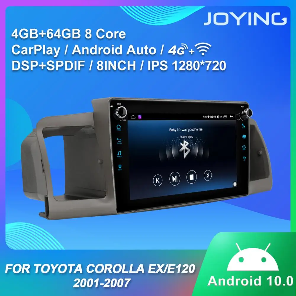 Android 10 0 автомобильный радио головное устройство 8 дюймов IPS 1280*720 Восьмиядерный GPS