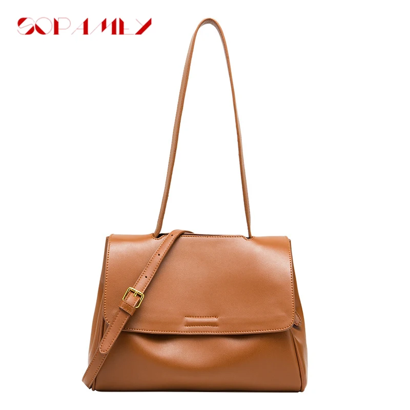 The New Single-Shoulder Women Korean Version Of Simple PU Commuter Bag Female Leisure Students Cross-Border Soft Leather Bags 
The New Single-Shoulder Women Korean Version Of Simple PU Commuter Bag Female Leisure Students Cross-Border Soft Leather Bags