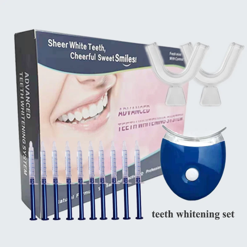 

Набор для отбеливания зубов, профессиональный пероксид 44%, система отбеливания зубов, комплект геля для полости рта, отбеливатель зубов, сто...
