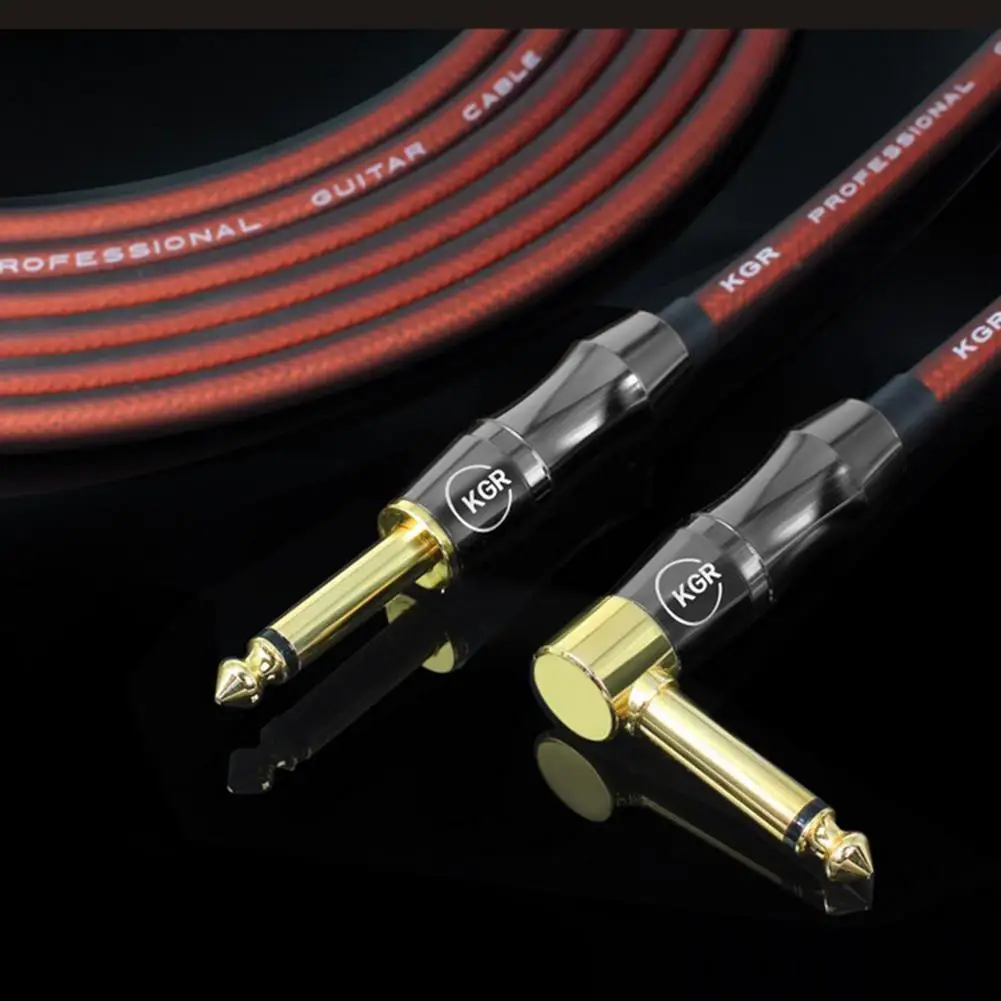 Electric Guitar Bass Audio Cable Line Connector Straight To Right Angle Plug Instrument Noise Reduction Shield Guitar Wire 20AWG
Electric Guitar Bass Audio Cable Line Connector Straight To Right Angle Plug Instrument Noise Reduction Shield Guitar Wire 20AWG