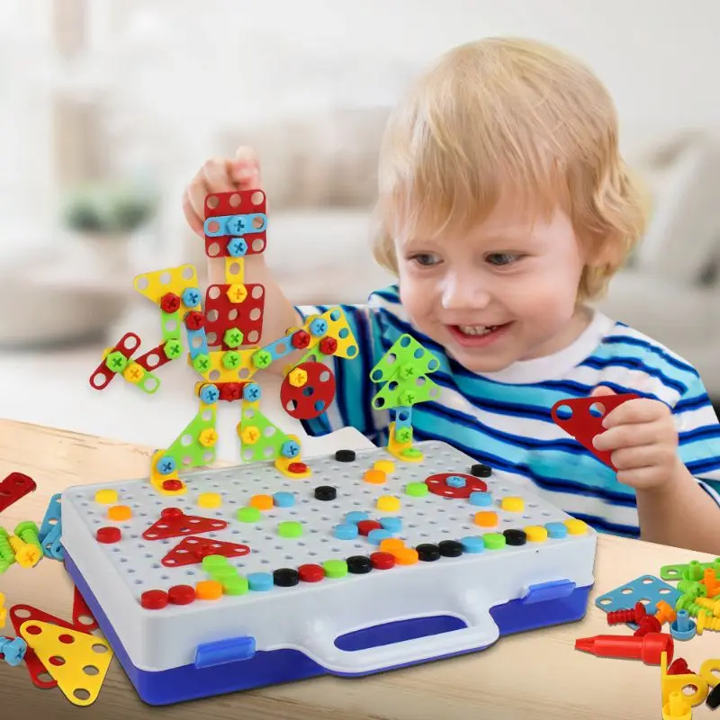 234Pcs 3D DIY Plug Assemble Game Plastic Screws Puzzle Toy Manual Screwdriver Baby Learning Educational Tool Children Gift
234Pcs 3D DIY Plug Assemble Game Plastic Screws Puzzle Toy Manual Screwdriver Baby Learning Educational Tool Children Gift
