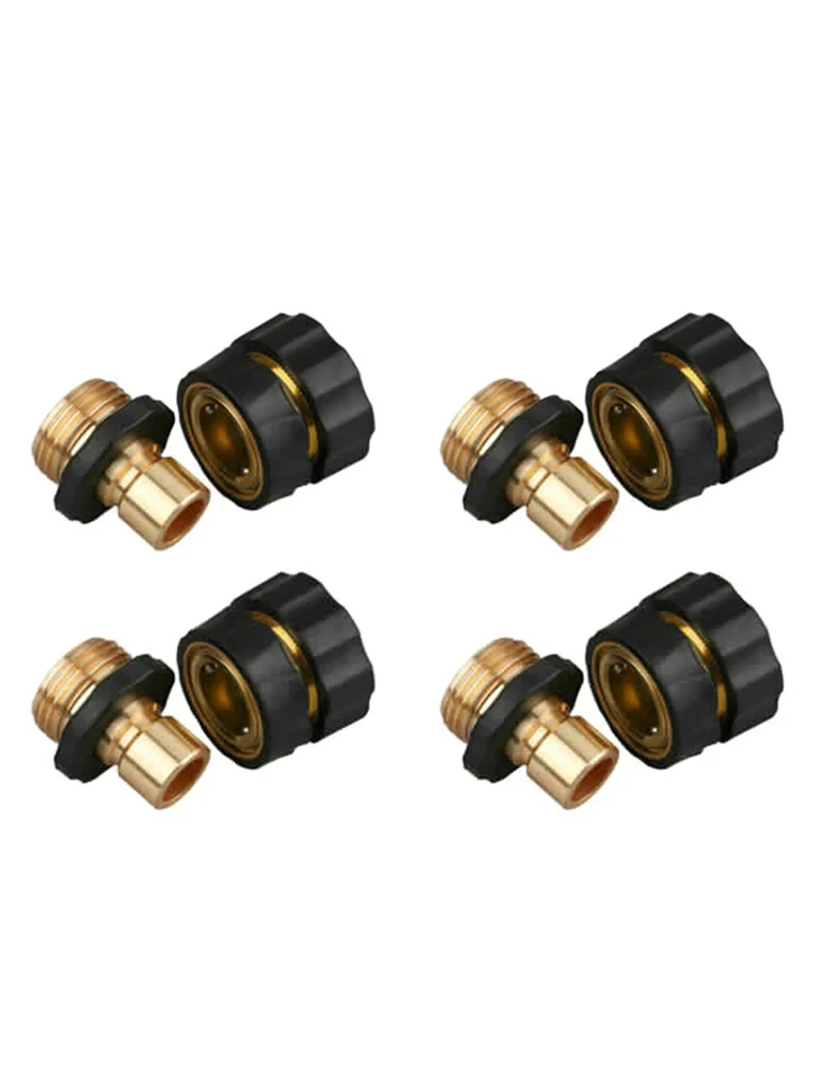4pcs Brass Threaded Water Pipe Joint Garden Watering Car Wash Water Pipe Joint Garden Hose Quick Connection Set Accessories 
4pcs Brass Threaded Water Pipe Joint Garden Watering Car Wash Water Pipe Joint Garden Hose Quick Connection Set Accessories