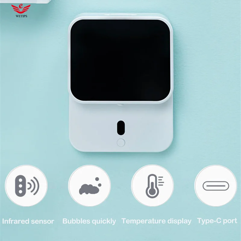 Wetips Automatic Foaming Dispenser Sensor Soap Dispenser Foaming Soap Pump Touching Wall Mount Intelligent Auto Foam Dispensers
Wetips Automatic Foaming Dispenser Sensor Soap Dispenser Foaming Soap Pump Touching Wall Mount Intelligent Auto Foam Dispensers