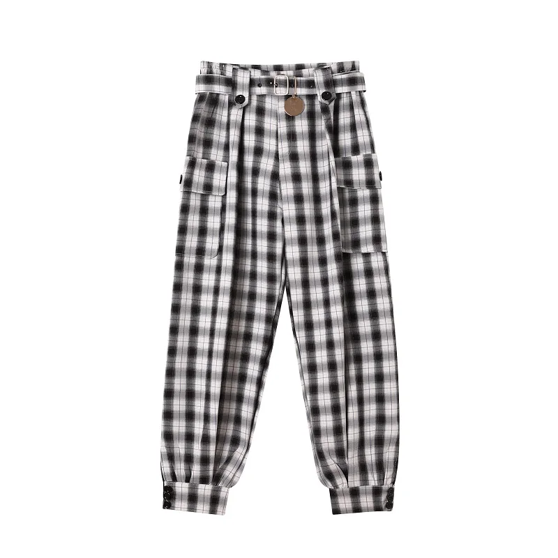 New Male Multi-pocket Vintage Fashion Trousers Men Belt Streetwear Hip Hop Casual Loose Plaid Harem Cargo Pant
New Male Multi-pocket Vintage Fashion Trousers Men Belt Streetwear Hip Hop Casual Loose Plaid Harem Cargo Pant
