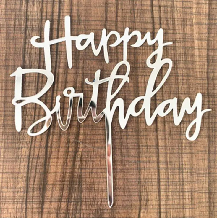 50pcs Acrylic Gold Silver Happy Birthday Anniversary Cake Toppers Family Party Home Baked Cupcake Decoration Wholesale Supplies
50pcs Acrylic Gold Silver Happy Birthday Anniversary Cake Toppers Family Party Home Baked Cupcake Decoration Wholesale Supplies