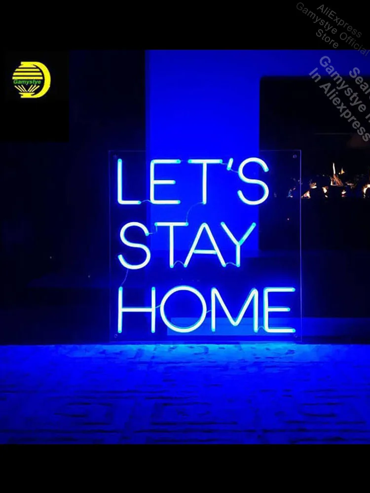 Неоновая вывеска для Let's Stay Home неоновая лампочка вывеска ручной работы неоновая вывеска доска иконы неоновые огни магазин Настенные вывеск... 
Неоновая вывеска для Let's Stay Home неоновая лампочка вывеска ручной работы неоновая вывеска доска иконы неоновые огни магазин Настенные вывеск...