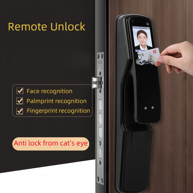 Face Recognition Door Lock Facial Intelligent Fingerprint Palmprint Locks Home Anti-theft Smart Password Lock Electronic Lock
Face Recognition Door Lock Facial Intelligent Fingerprint Palmprint Locks Home Anti-theft Smart Password Lock Electronic Lock