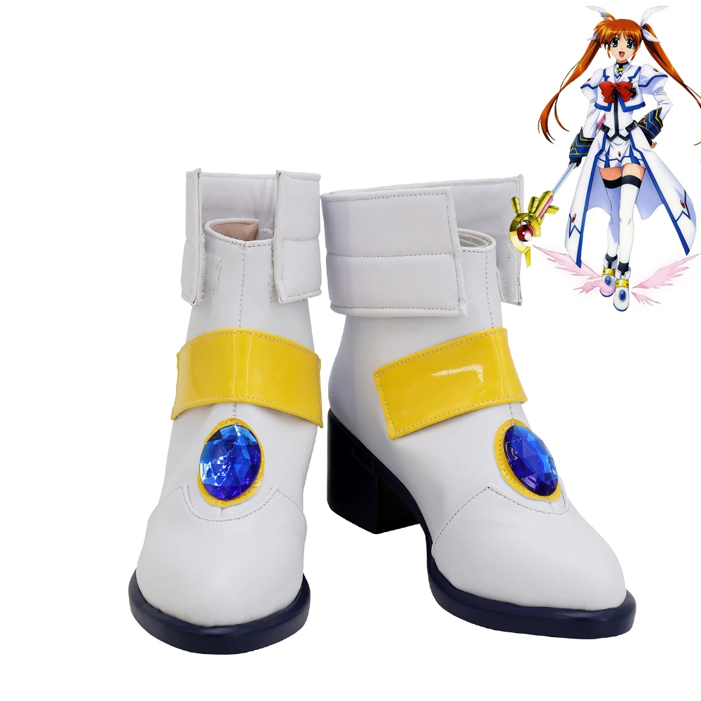 Волшебная девочка, лирическая обувь Nanoha Takamachi, женские сапоги для косплея
Волшебная девочка, лирическая обувь Nanoha Takamachi, женские сапоги для косплея