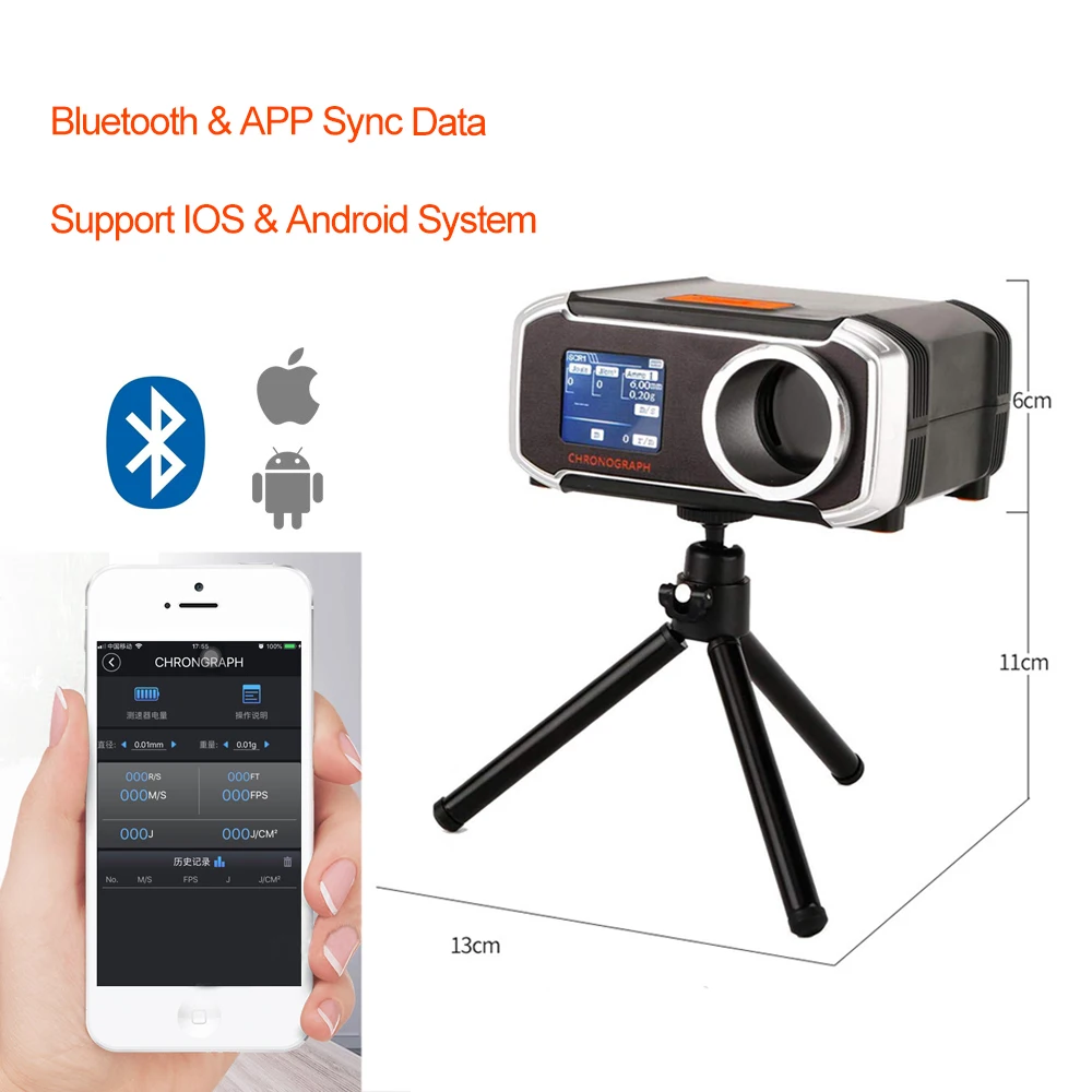 Tactical Airsoft Gun Speed Tester BB Bullet Shooting Chronograph Hunting Paintball Speed Mesasure Tool Bluetooth LCD Screen
Tactical Airsoft Gun Speed Tester BB Bullet Shooting Chronograph Hunting Paintball Speed Mesasure Tool Bluetooth LCD Screen