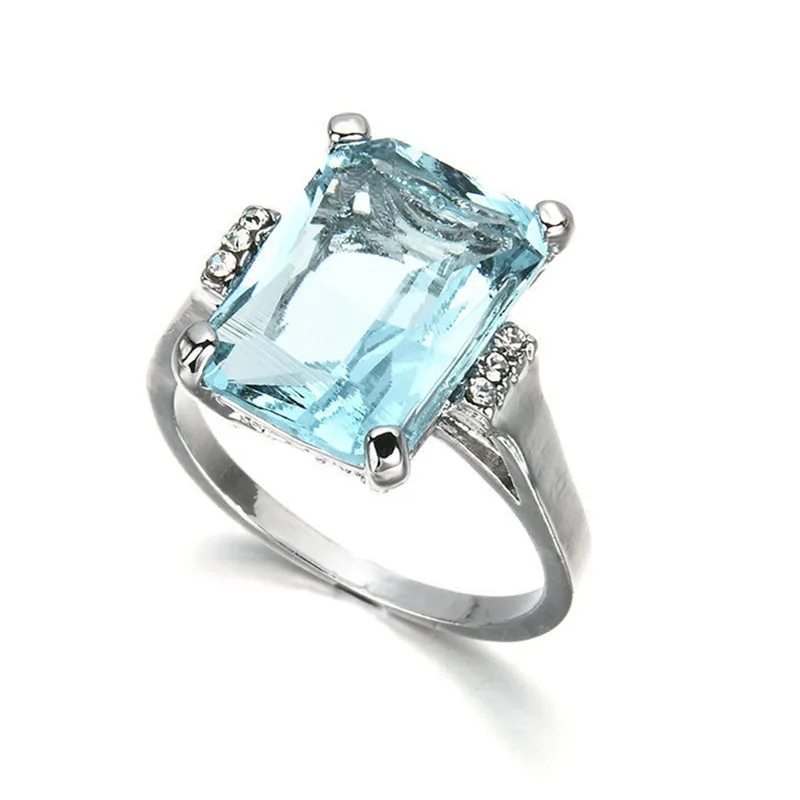 MFY BSN Hyperbole Women Ring Cocktail Party Ring With Huge Sky Blue Cubic Zircon Prong Setting Valentine's Gift For Wife
MFY BSN Hyperbole Women Ring Cocktail Party Ring With Huge Sky Blue Cubic Zircon Prong Setting Valentine's Gift For Wife