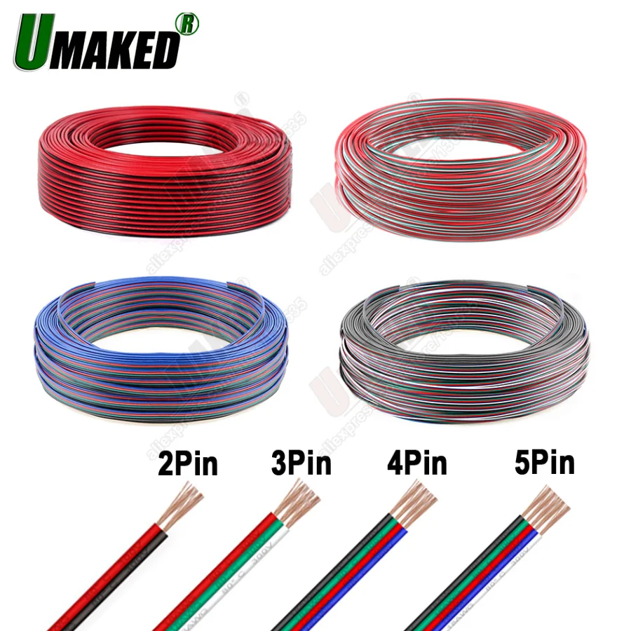 2/3/4/5pins tinned copper wire,extension cable wire, 22AWG LED strip electronic wire cable, DIY connect, Free shipping
2/3/4/5pins tinned copper wire,extension cable wire, 22AWG LED strip electronic wire cable, DIY connect, Free shipping