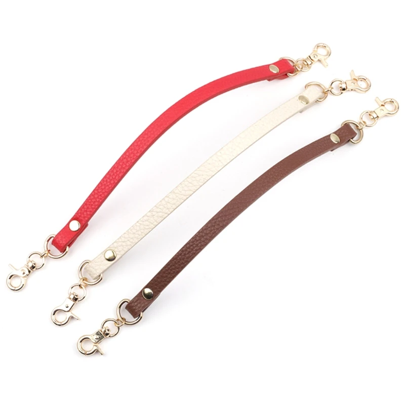 PU Leather Handbag Accessories Replacements Bag Handles Short Straps With Metal Swivel Hooks 30cm
PU Leather Handbag Accessories Replacements Bag Handles Short Straps With Metal Swivel Hooks 30cm
