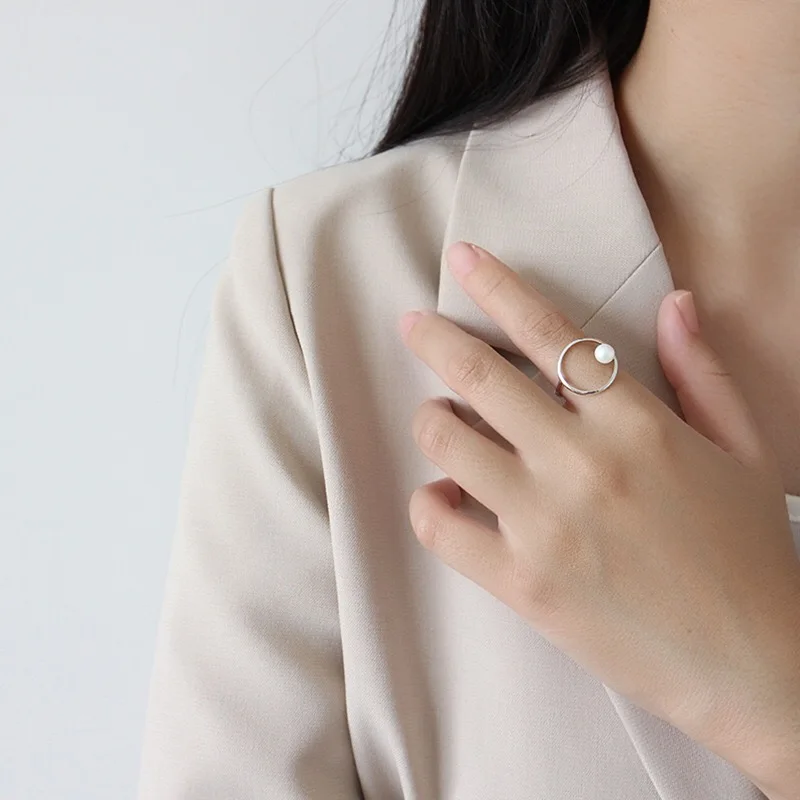 Real 925 Sterling Pearl Silver Ring For Fashion Women Cute Fine Jewelry 2020 Minimalist Accessories Gift Vintage
Real 925 Sterling Pearl Silver Ring For Fashion Women Cute Fine Jewelry 2020 Minimalist Accessories Gift Vintage