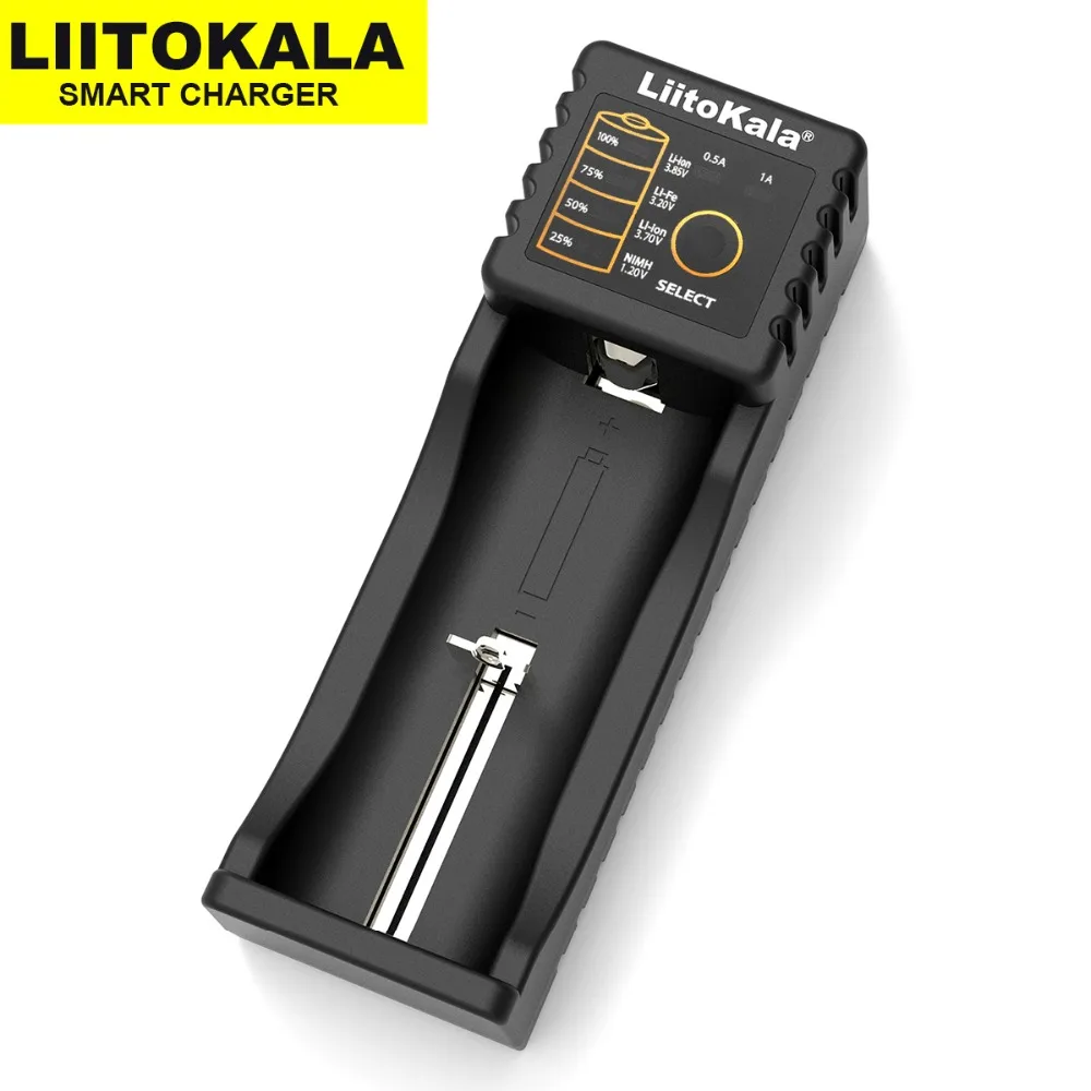 Genuine Liitokala Lii-100 18650 charger 1.2V 3.7V 3.2V 3.85V AA/AAA 26650 10440 16340 NiMH lithium battery smart charger+5V 2A
Genuine Liitokala Lii-100 18650 charger 1.2V 3.7V 3.2V 3.85V AA/AAA 26650 10440 16340 NiMH lithium battery smart charger+5V 2A