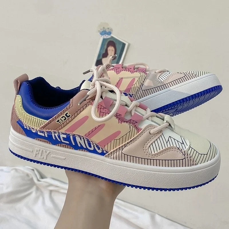 Sneakers Women Leather Color Matching Casual Sport Shoes Lightweight Lace-Up Platform Vulcanize Sneakers Comfortable Sneakers
Sneakers Women Leather Color Matching Casual Sport Shoes Lightweight Lace-Up Platform Vulcanize Sneakers Comfortable Sneakers