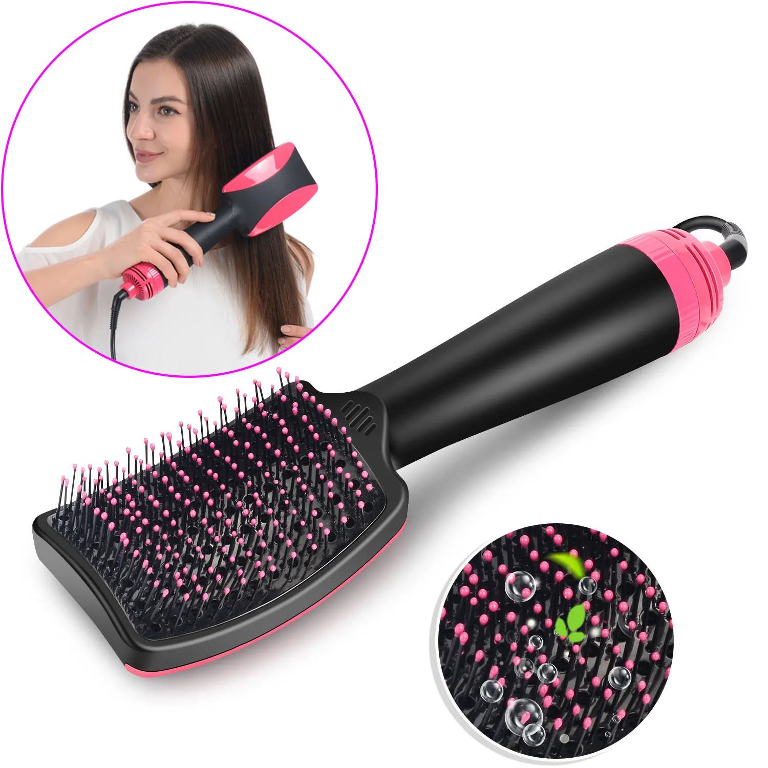 Factory Direct Two-In-One Hot Air Comb, Dual-Purpose Negative Ion, Suitable for Styling Large Bending Comb
Factory Direct Two-In-One Hot Air Comb, Dual-Purpose Negative Ion, Suitable for Styling Large Bending Comb