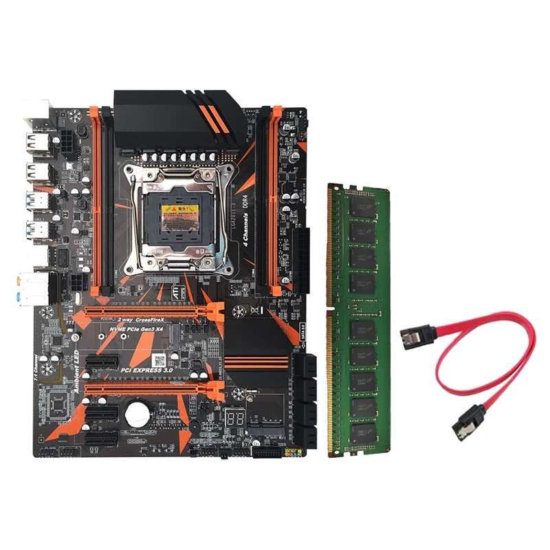 Комплект материнской платы X99 LGA2011-3 CPU 4XDDR4 REG ECC RAM USB3.0 SATA3.0 PCI-E 3,0, материнская плата с памятью 1X8G DDR4 RAM
Комплект материнской платы X99 LGA2011-3 CPU 4XDDR4 REG ECC RAM USB3.0 SATA3.0 PCI-E 3,0, материнская плата с памятью 1X8G DDR4 RAM
