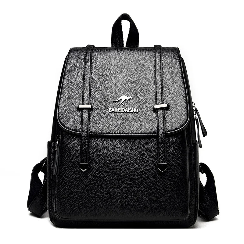 Women Soft Leather Backpacks Vintage Female Shoulder Bags Sac a Dos Casual Travel Ladies Bagpack Mochilas School Bags
Women Soft Leather Backpacks Vintage Female Shoulder Bags Sac a Dos Casual Travel Ladies Bagpack Mochilas School Bags