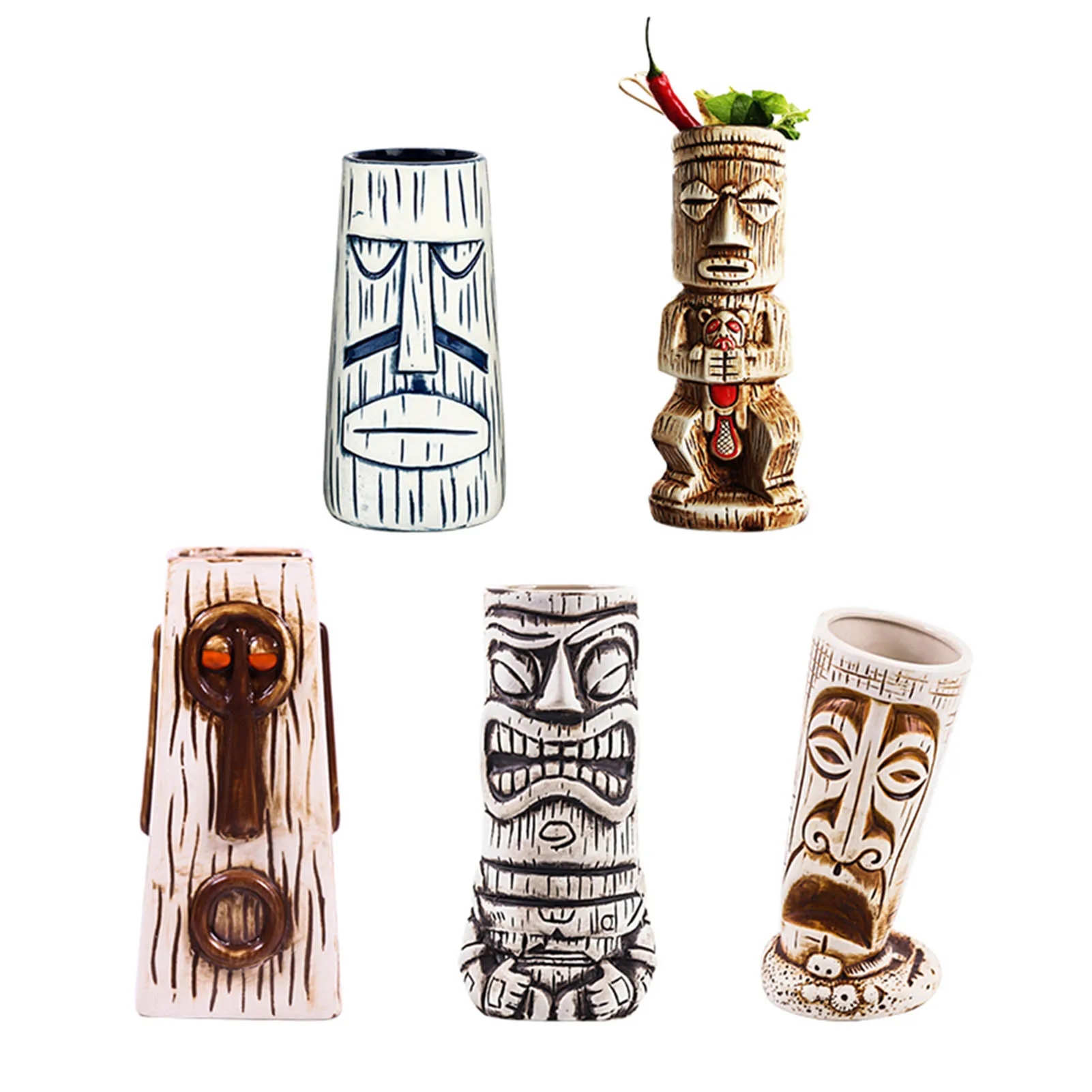 Tiki Mugs Personality Innovative Hawaiian Tiki Mug Ceramic Cup Beer Cup Coffee Mug Bar Zombie Cup
Tiki Mugs Personality Innovative Hawaiian Tiki Mug Ceramic Cup Beer Cup Coffee Mug Bar Zombie Cup