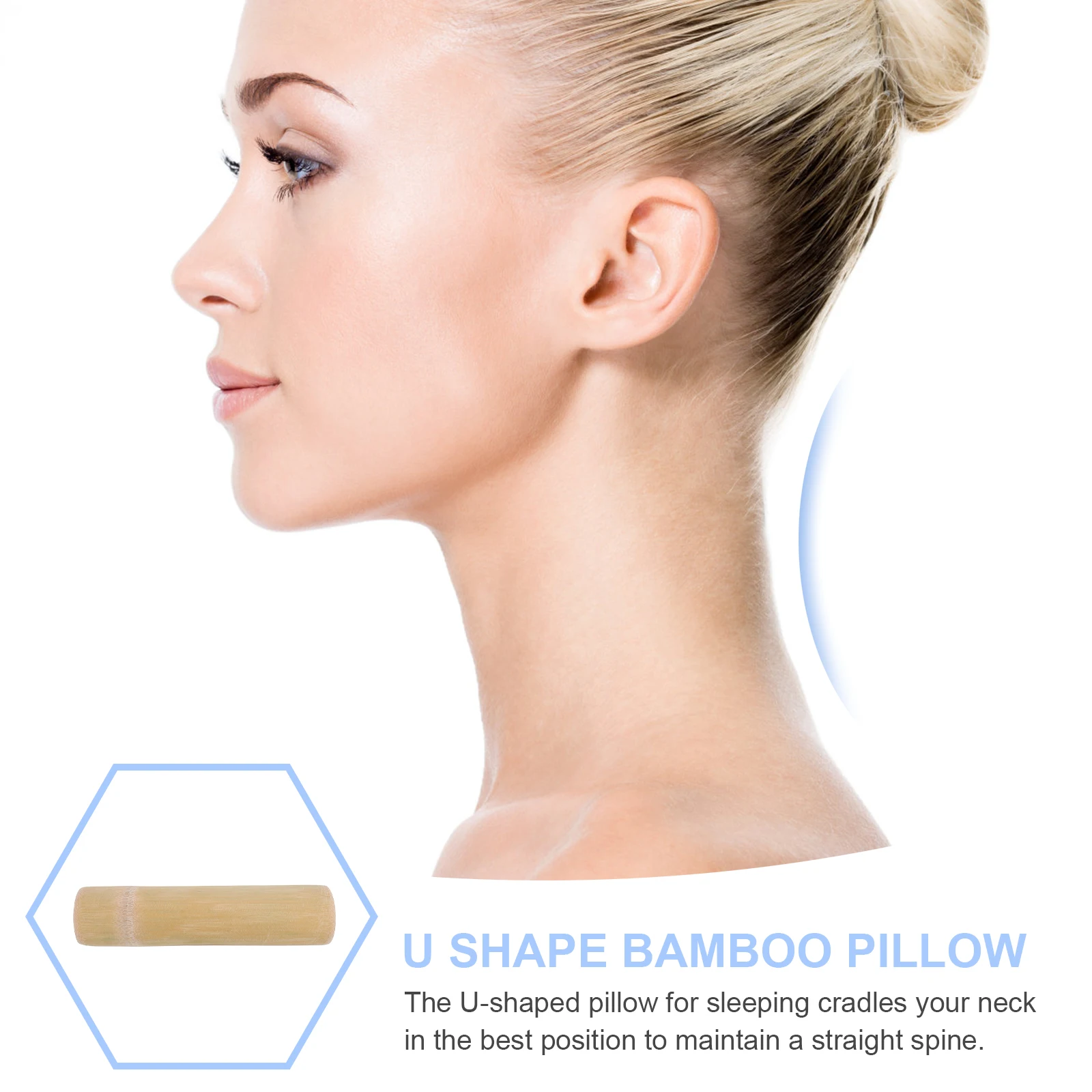1pc Handmade Bamboo Pillow Cervical Pillow Household U-Shaped Single Waist Pillow Neck Pillow Waist Brace For Men Women
1pc Handmade Bamboo Pillow Cervical Pillow Household U-Shaped Single Waist Pillow Neck Pillow Waist Brace For Men Women
