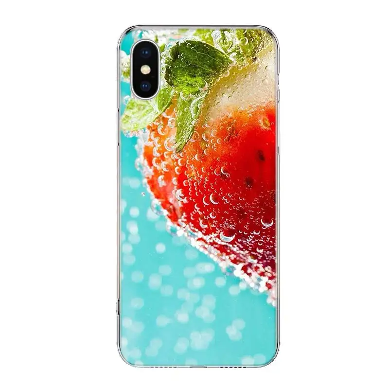 Чехол для телефона с рисунком летнего фрукта арбуза клубники iPhone 11 12 13 Pro Max Xr X Xs Mini