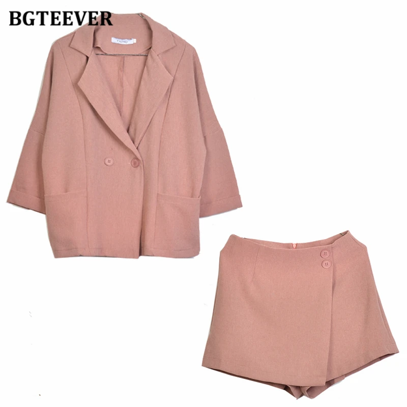 BGTEEVER Casual 2 Pieces Set Women Loose Blazer & Irregular Shorts 2020 Summer Shorts Suit for Women Solid Blazer Set Female
BGTEEVER Casual 2 Pieces Set Women Loose Blazer & Irregular Shorts 2020 Summer Shorts Suit for Women Solid Blazer Set Female