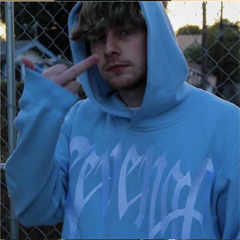 REVENGE Hoodie High Street Embroidered Colorful Letters High Quality 1:1 Thick Cotton Sports Hoodie
REVENGE Hoodie High Street Embroidered Colorful Letters High Quality 1:1 Thick Cotton Sports Hoodie