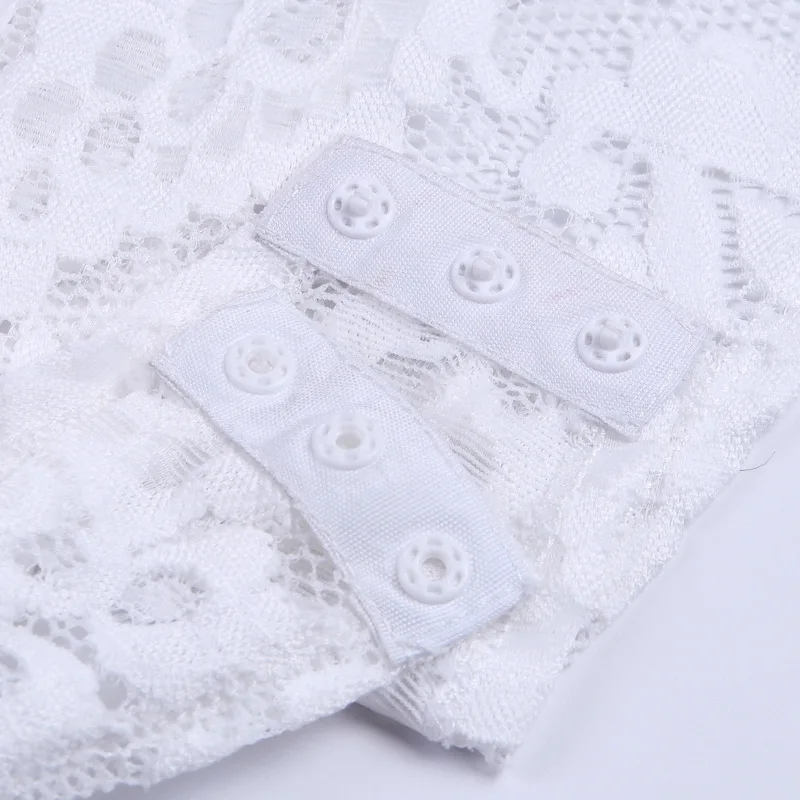 Backless Cross-tie Lace One Piece Bodysuit Women Sexy High Neck Chain Link Hollow Fungus Sleeve Womens Fashion
Backless Cross-tie Lace One Piece Bodysuit Women Sexy High Neck Chain Link Hollow Fungus Sleeve Womens Fashion