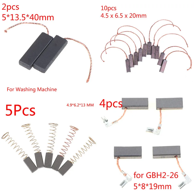 2/10Pcs Power Tool Carbon Brushes Spare Parts Mini Drill Electric Grinder Replacement For Electric Motors Rotary Tool
2/10Pcs Power Tool Carbon Brushes Spare Parts Mini Drill Electric Grinder Replacement For Electric Motors Rotary Tool