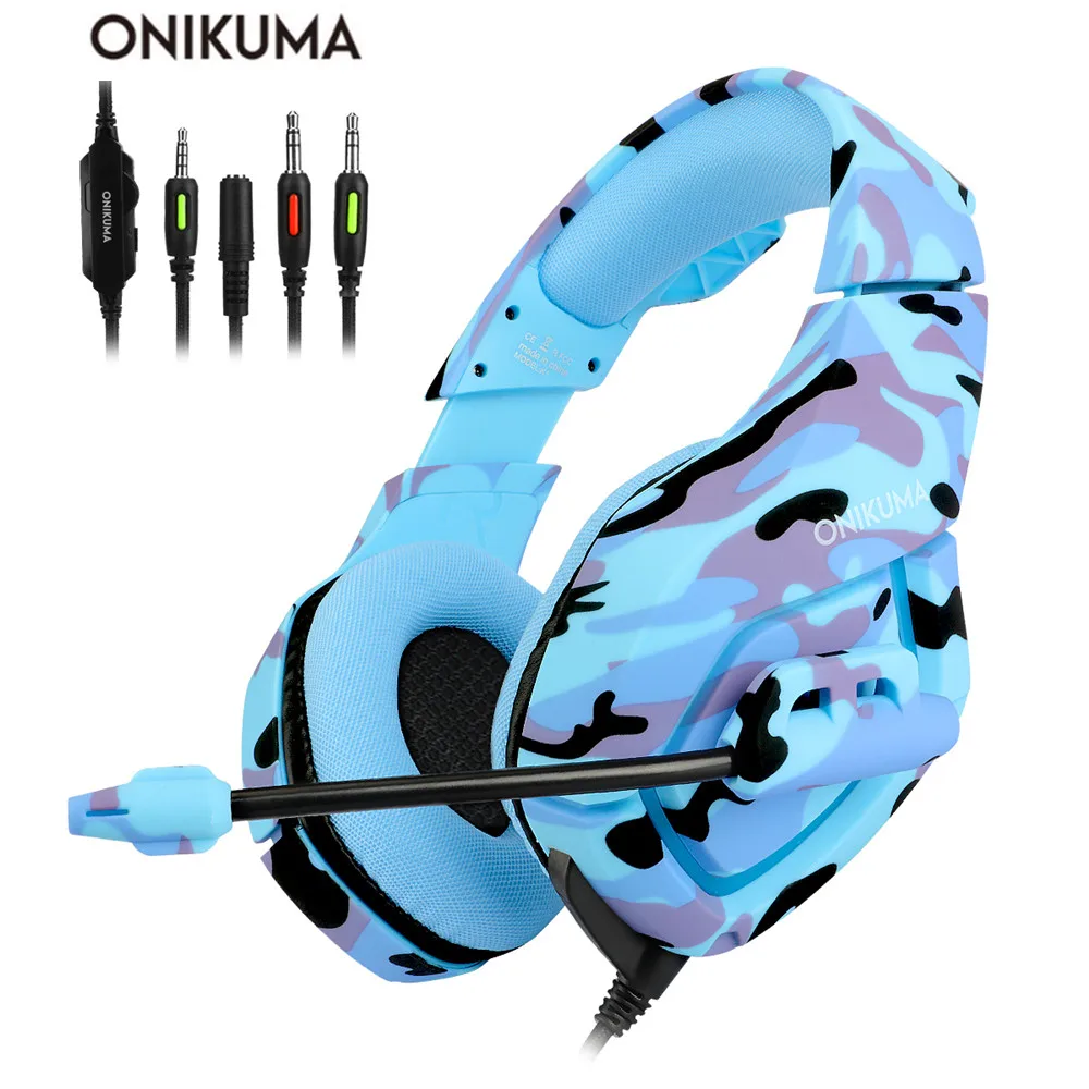 

ONIKUMA K1 casque PS4 игровая гарнитура для ПК, геймерские басовые наушники, наушники с микрофоном для Mac Nintendo Switch, новая Xbox One PUBG Games