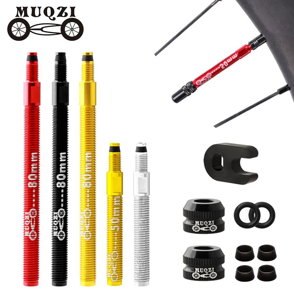 MUQZI 2pcs Bicycle Presta Valve Inner Bike Tubes Extender Aluminum Alloy Size 50/80mm MTB Road Bicycle Tubeless Rim Valve Tool
MUQZI 2pcs Bicycle Presta Valve Inner Bike Tubes Extender Aluminum Alloy Size 50/80mm MTB Road Bicycle Tubeless Rim Valve Tool