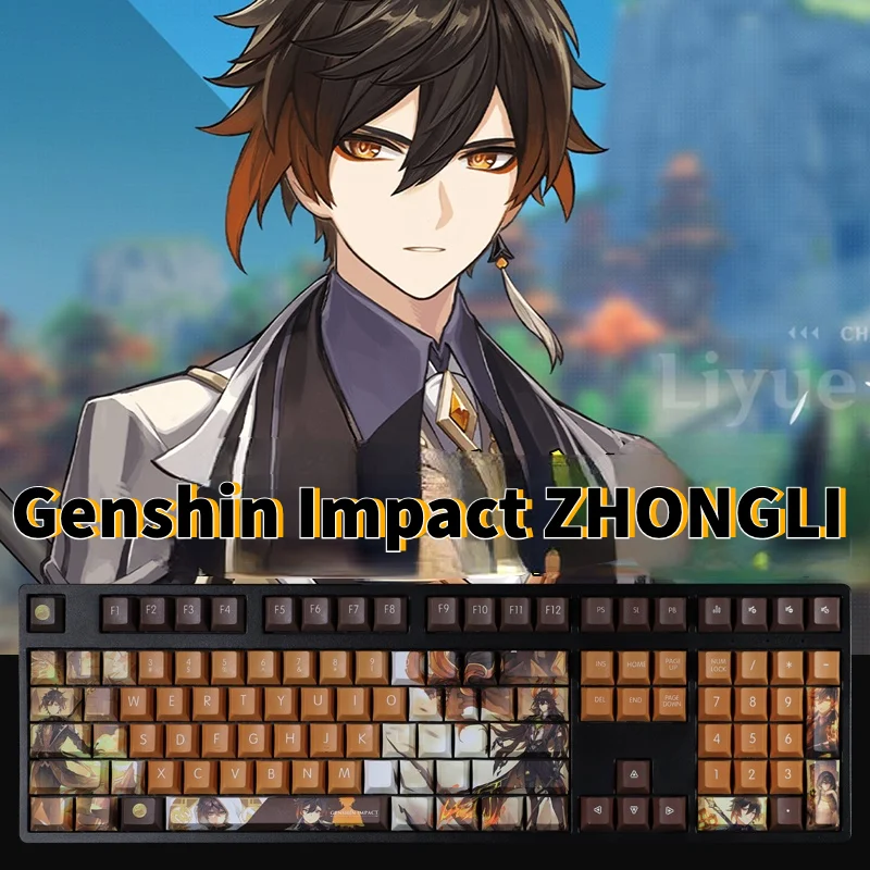 Колпачок для клавиатуры Genshin Impact ZHONGLI, колпачок для клавиатуры с персонажами игры s PBT, колпачок для механической клавиатуры с вишневым профи...
Колпачок для клавиатуры Genshin Impact ZHONGLI, колпачок для клавиатуры с персонажами игры s PBT, колпачок для механической клавиатуры с вишневым профи...