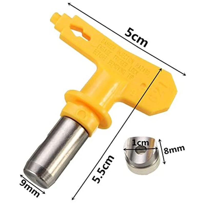 GTBL 6 Pack Reversible Spray Tip Nozzle for Airless Paint Spray and Airless Sprayer Spraying Machine (621)
GTBL 6 Pack Reversible Spray Tip Nozzle for Airless Paint Spray and Airless Sprayer Spraying Machine (621)