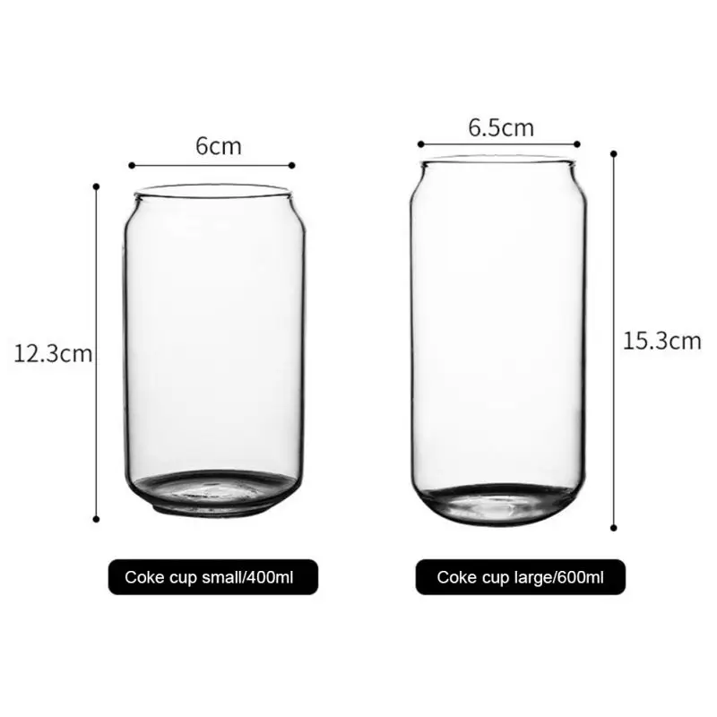 400ml/600ml Can Shape Glass Fashion Water Milk Juice Simple Juice Cup Beer Glass Shake GlassDessert Cup
400ml/600ml Can Shape Glass Fashion Water Milk Juice Simple Juice Cup Beer Glass Shake GlassDessert Cup