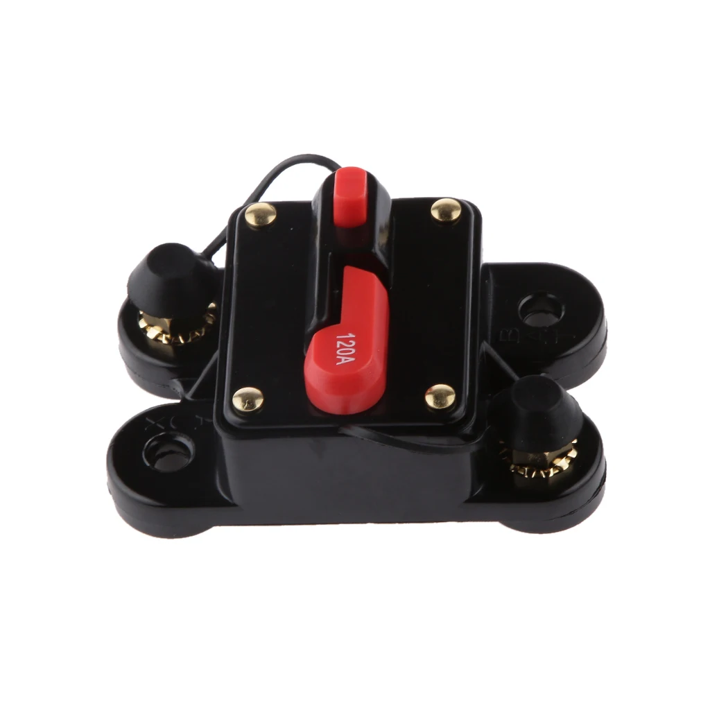 Car Auto Marine Inline Circuit Breaker 120 AMP Manual Reset Audio Fuse Holder Safety Protection
Car Auto Marine Inline Circuit Breaker 120 AMP Manual Reset Audio Fuse Holder Safety Protection