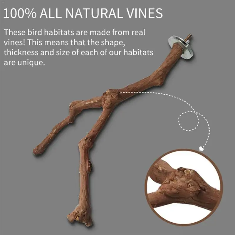 Pet Parrot Bird Standing Stick Wild Grape Wood Pole Bird Cockatiel Parakeet Perches Bite Claw Grinding Toy Bird Cage Accessories
Pet Parrot Bird Standing Stick Wild Grape Wood Pole Bird Cockatiel Parakeet Perches Bite Claw Grinding Toy Bird Cage Accessories