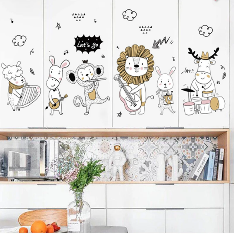 Funny Cartoon Animals World wall Stickers For Kids Rooms Closet Decor Lion Rabbit Monkey Art Home Decor Kids Gifts 
Funny Cartoon Animals World wall Stickers For Kids Rooms Closet Decor Lion Rabbit Monkey Art Home Decor Kids Gifts
