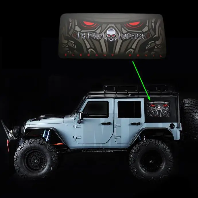 AXIAL SCX10 II 90046MS devil eye back side window stickers side window stickers 1/10RC simulation climbing car Wrangler TOPFIRE
AXIAL SCX10 II 90046MS devil eye back side window stickers side window stickers 1/10RC simulation climbing car Wrangler TOPFIRE