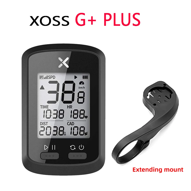 Велосипедный компьютер XOSS G + plus беспроводной GPS Спидометр водонепроницаемый