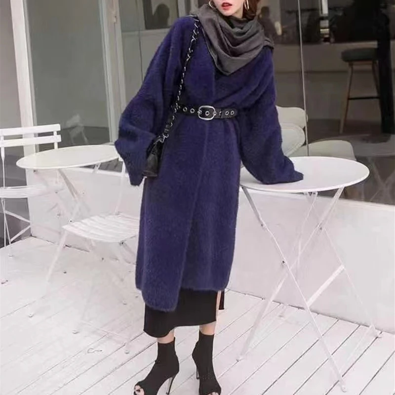 Women Autumn Winter Sweaters Elegant Oversized Long Cardigans Fake Mink Cashmere Vintage Tops
Women Autumn Winter Sweaters Elegant Oversized Long Cardigans Fake Mink Cashmere Vintage Tops