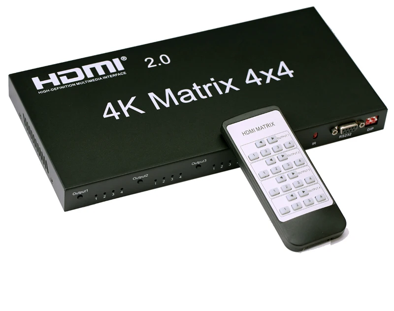 True HDMI Matrix 4x4 4K 60Hz Switch Splitter 4 Input 4 Output Switcher Video Converter w EDID RS232 IR Control for PS4 XBOX HDTV
True HDMI Matrix 4x4 4K 60Hz Switch Splitter 4 Input 4 Output Switcher Video Converter w EDID RS232 IR Control for PS4 XBOX HDTV