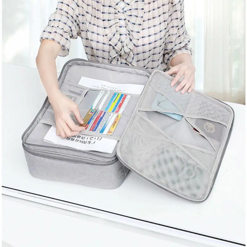 Double Layer Document Ticket Bag Zipper Storage Large Capacity Certificates File
Double Layer Document Ticket Bag Zipper Storage Large Capacity Certificates File