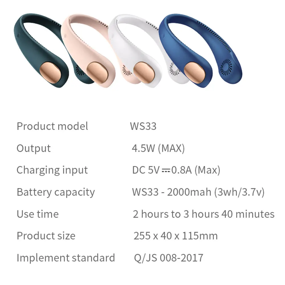 Mini Hanging Neck Fan 3 Speed Adjustable Mute Outdoor Office Cooling Fan USB Rechargeable Summer Hands-free Fans Air Cooler Fan
Mini Hanging Neck Fan 3 Speed Adjustable Mute Outdoor Office Cooling Fan USB Rechargeable Summer Hands-free Fans Air Cooler Fan