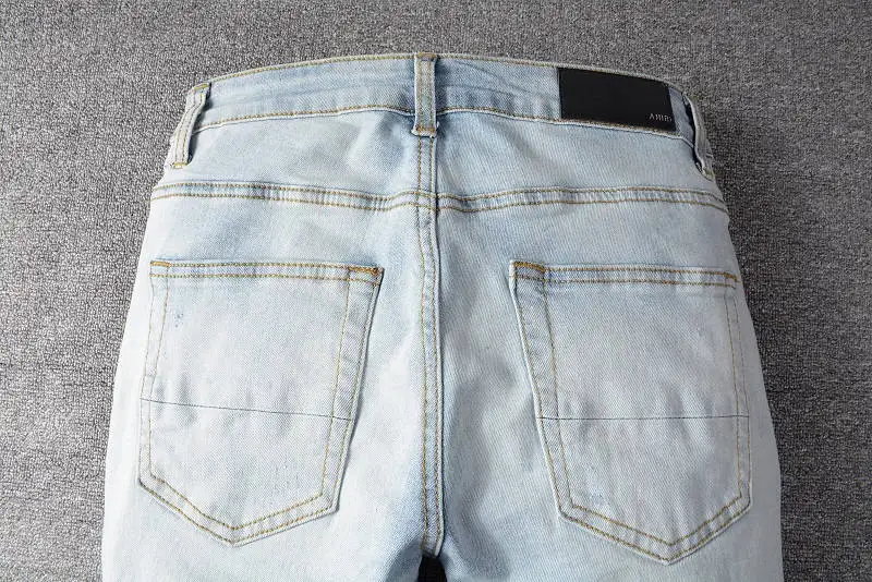 2021 New Designer Amiri Denim Jeans Holes Trousers Pants Biker Jeans HOMME Ripped Jeans COOLGUY Jeans Men Pants 655 
2021 New Designer Amiri Denim Jeans Holes Trousers Pants Biker Jeans HOMME Ripped Jeans COOLGUY Jeans Men Pants 655